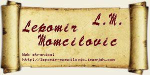 Lepomir Momčilović vizit kartica